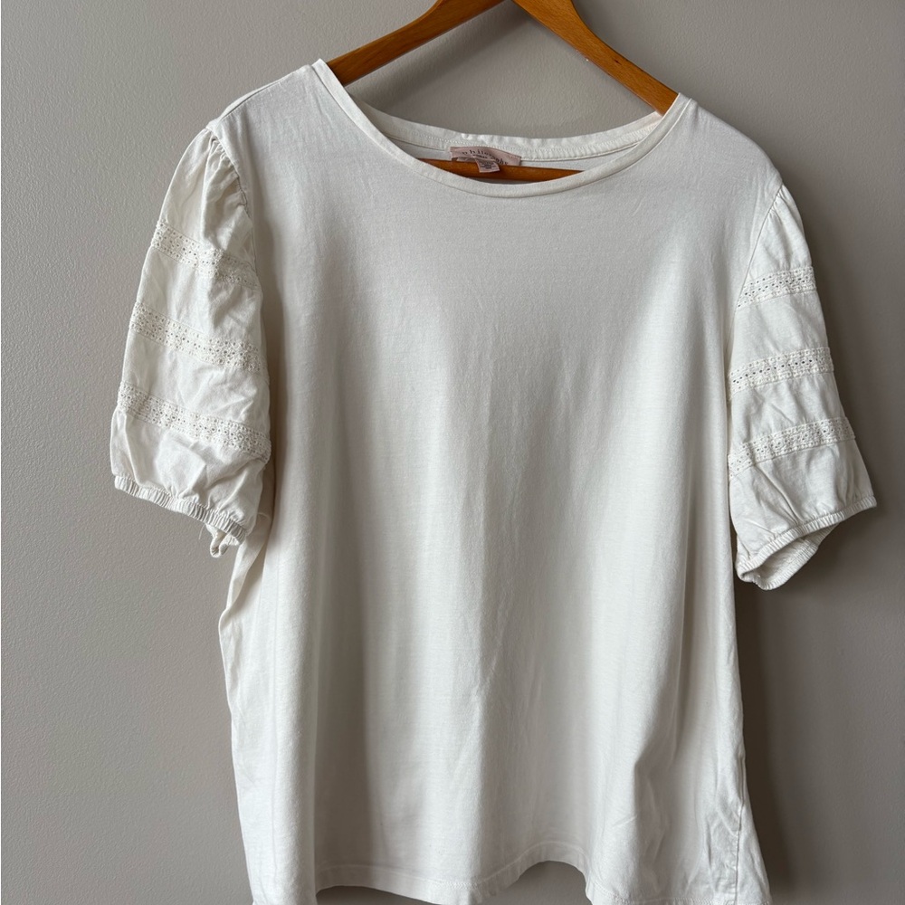 Philosophy Women's Eyelet Short Sleeve Top 3X